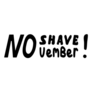 Written No Shave Mustache Sticker 