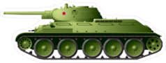 WW2 Battle Tank Sticker