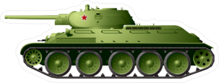 WW2 Battle Tank Sticker