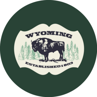 Wyoming Buffalo Bison Travel Sticker
