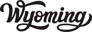 Wyoming Calligraphy Sticker