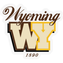 Wyoming Inscription And Founded 1890 Sticker