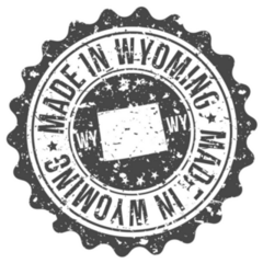 Wyoming Made In Map Travel Sticker