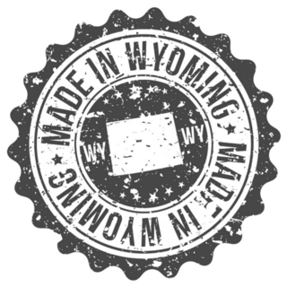 Wyoming Made In Map Travel Sticker