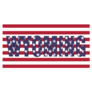 Wyoming On Usa Flag Sticker