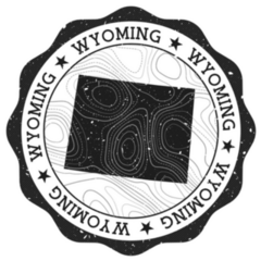 Wyoming Outdoor Stamp Sticker