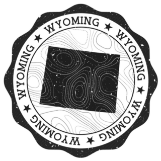 Wyoming Outdoor Stamp Sticker