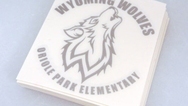 Wyoming Wolves Custom Cut-Out Stickers