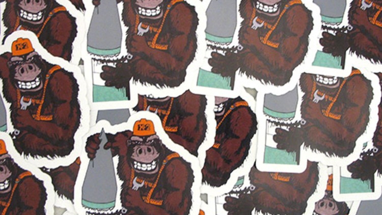 X2 Gorilla Custom Die Cut Stickers