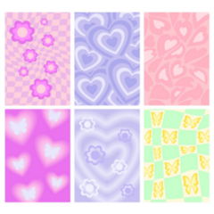 Y2k Backgrounds Sticker