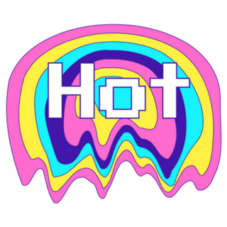 Y2k Melting Rainbow Hot Sticker