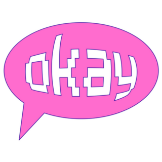 Y2k Okay Speech Bubble Sticker