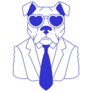 Y2k Pit Bull Dog Sticker