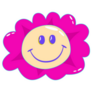 Y2k Trippy Smile In Flower Sticker