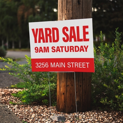 Yard Sale Yard Sign