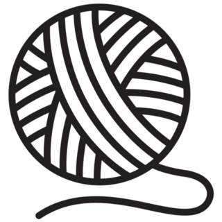 Yarn Ball For Knitting Icon Sticker