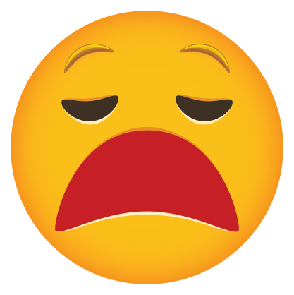 Yawning Phone Emoji Sticker