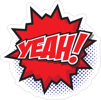 Yeah Comic Sticker