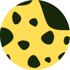 Yellow And Black Cheetah Pattern Sticker