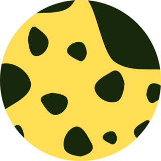 Yellow And Black Cheetah Pattern Sticker