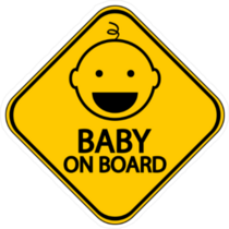 thumbnail image 2 of BABY ON BOARD Caution License Plate Frame - Car Plate Frames 1553 2 of 5