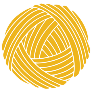 Yellow Ball Of Yarn Knitting Sticker
