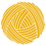 Yellow Ball Of Yarn Knitting Sticker