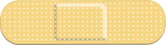 Yellow Band Aid Bandage Sticker