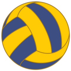 Yellow & Blue Water Polo Sticker