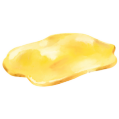 Yellow Creamy Butter Cheese Sticker