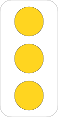 Yellow Dots Road Sign Sticker