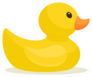 Yellow Duck Toy Inflatable Rubber Duck Sticker