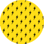 Yellow Lightning Bolts Seamless Sticker