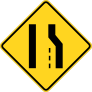Yellow Right Lane Moves Over Sticker