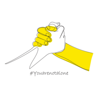 Yellow September Suicide Prevention You Are Not Alone Sticker