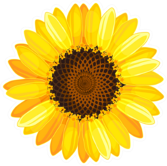 Yellow Sunflower Sticker
