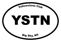 Yellowstone Club Oval Sticker