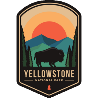 Yellowstone National Park Badge Sticker