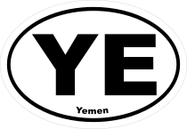 Yemen Ye Oval Sticker