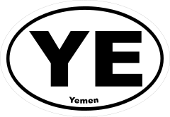 Yemen Ye Oval Sticker