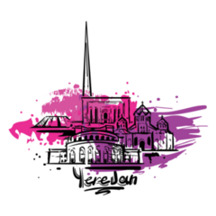 Yerevan Abstract Sticker