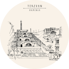 Yerevan, Armenia Postcard Sticker