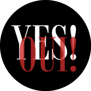 Yes! Oui! French Lettering Sticker