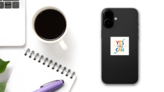 Yes You Can Colorful Sticker on a Phone (New) example