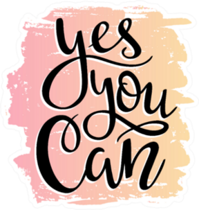 Yes You Can Script Sticker