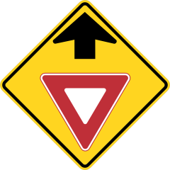 Yield Sign Ahead Sticker