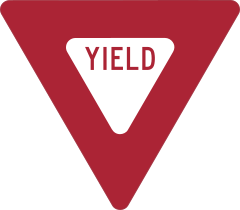 Yield Sign Sticker