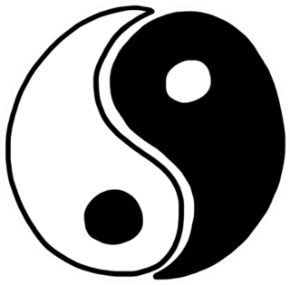 Yin Yang / Cartoon Sticker