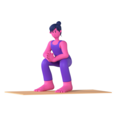 Yoga Girl Pose Wellness Sticker