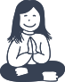 Yoga Girl Smiling Sticker
